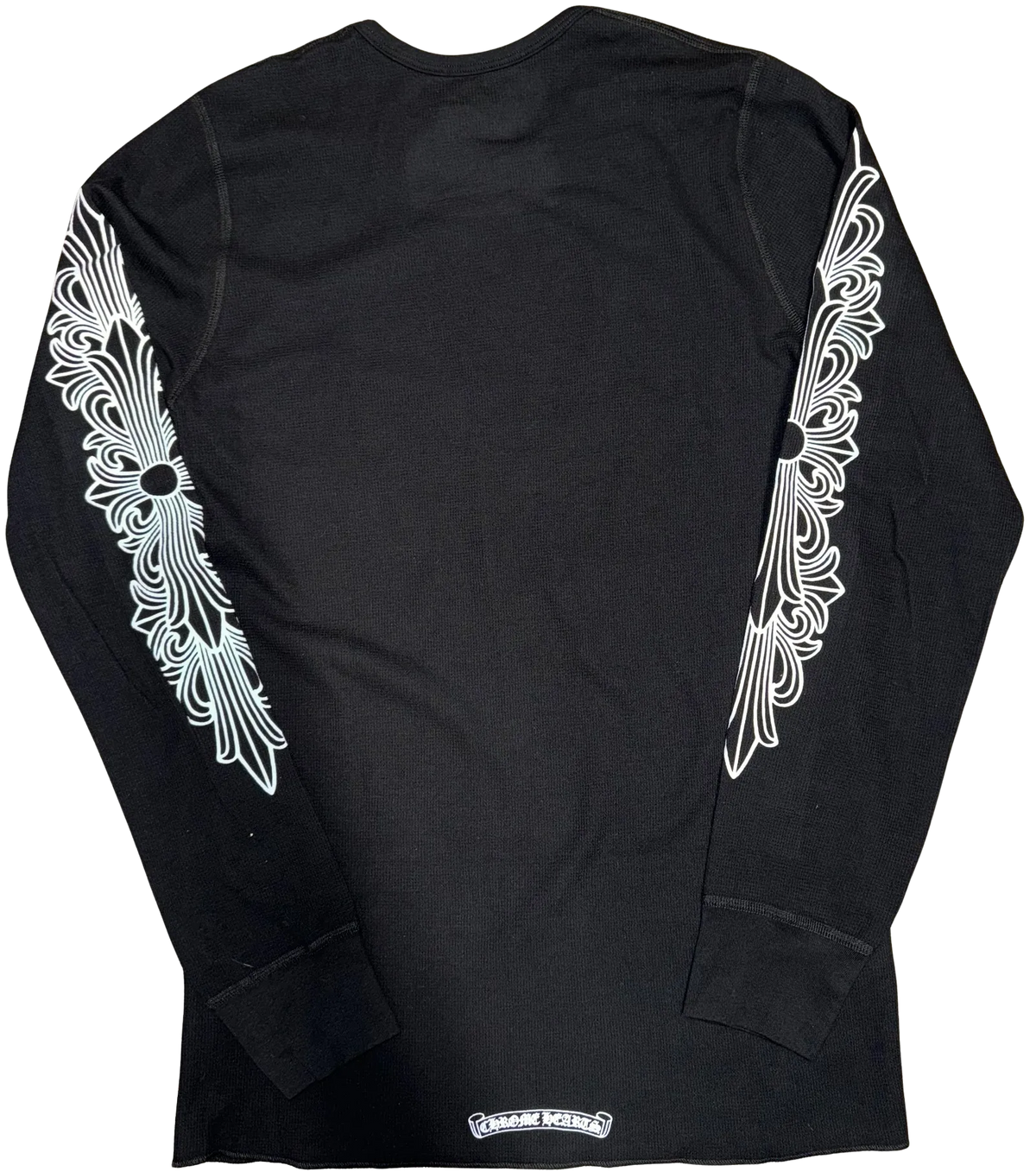 Chrome Hearts 'Black Horseshoe' Floral Thermal Shirt