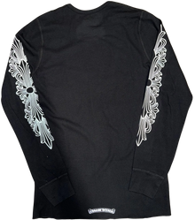 Chrome Hearts 'Black Horseshoe' Floral Thermal Shirt