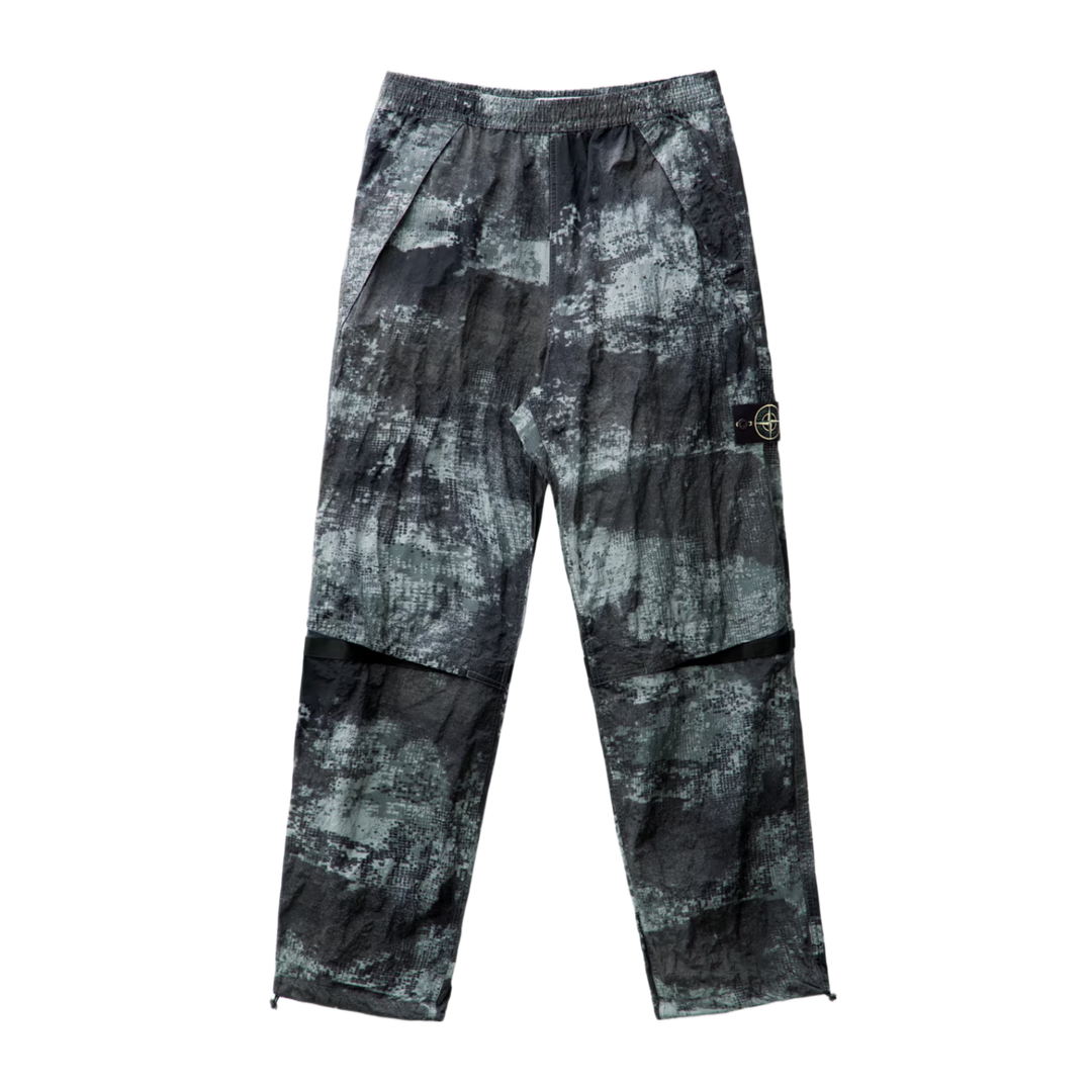 Stone Island 'Black/Grey' Dissolving Camo Loose Fit Nylon Pants