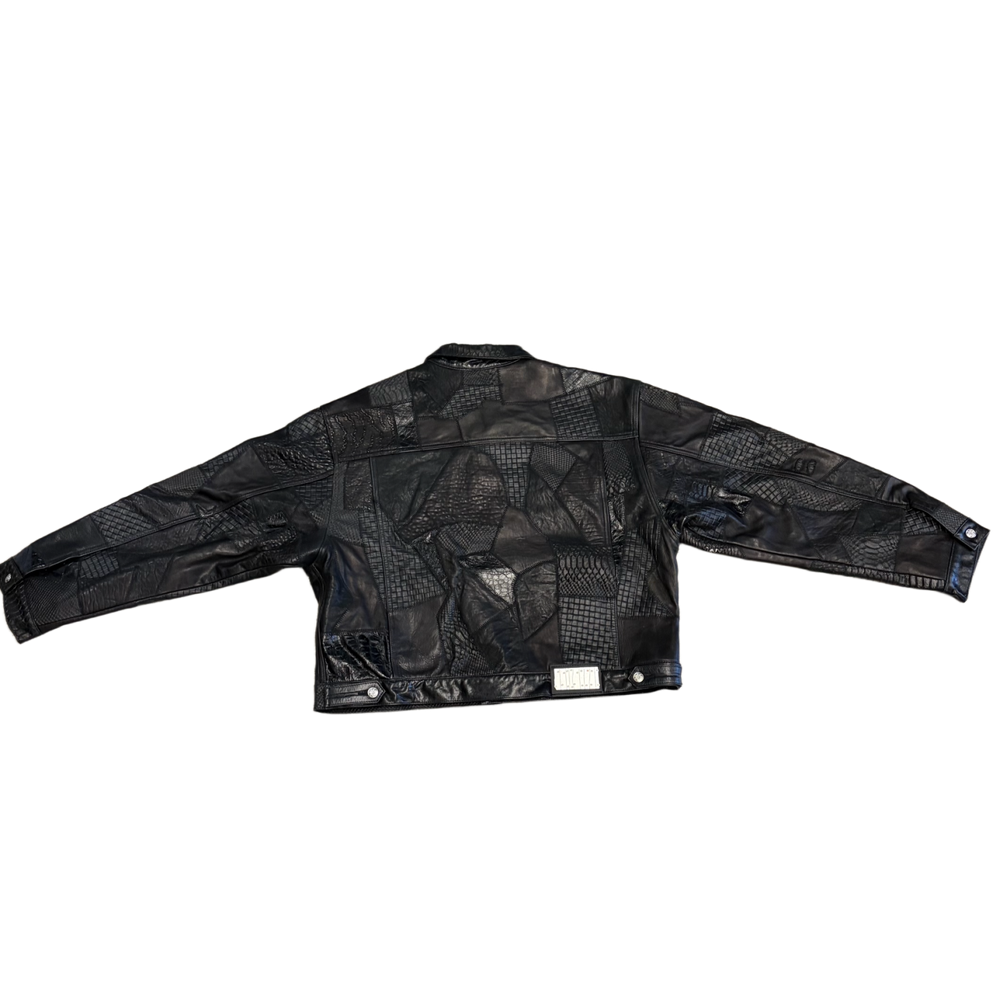 Earthling VIP 'Black' Body Shop Patchwork Leather Jacket