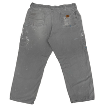Carhartt 'Paint Splatter & Distressed Washed Grey Carpenter' Work Pants