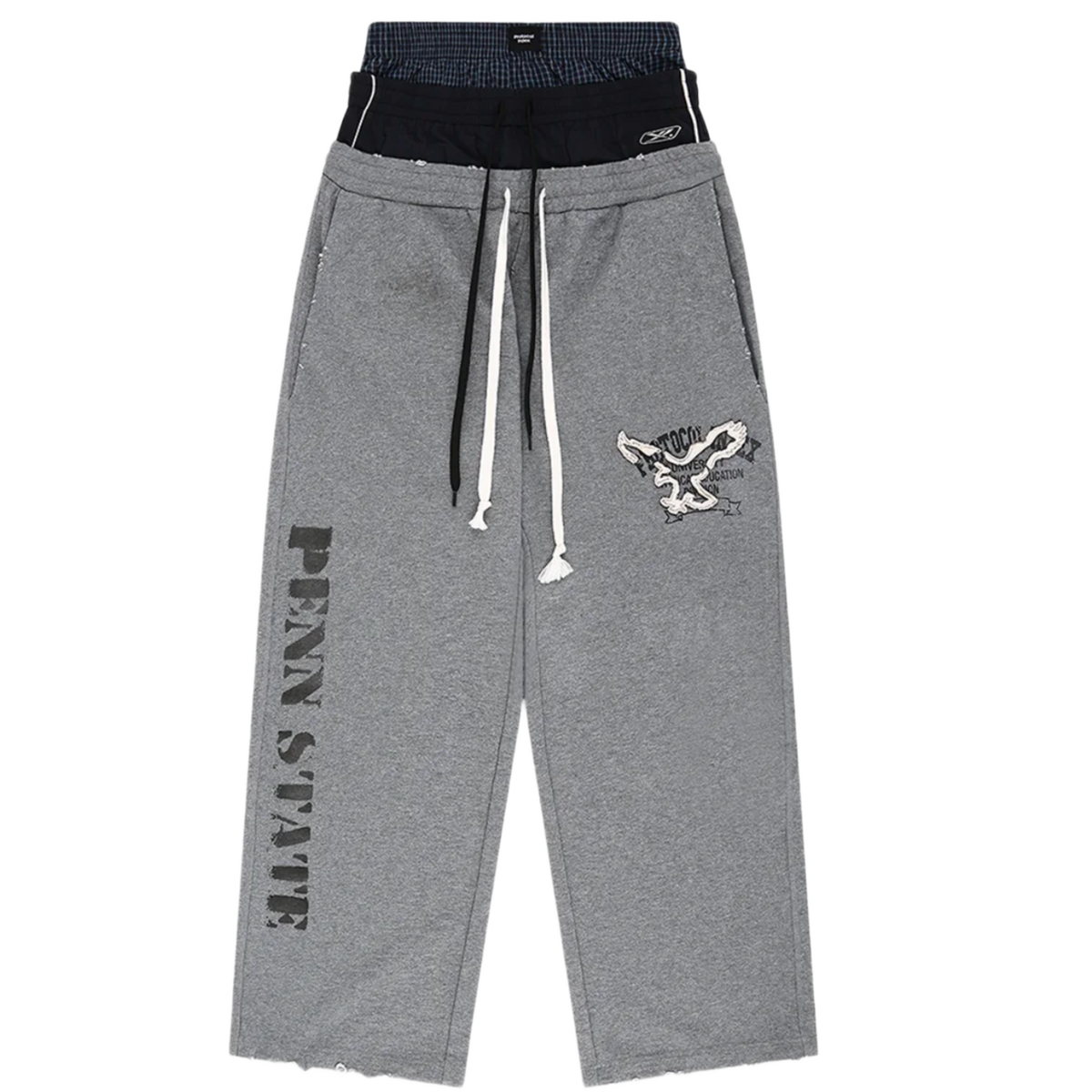 Protocol Index 'Grey' Retro 3 Layered Sweatpants