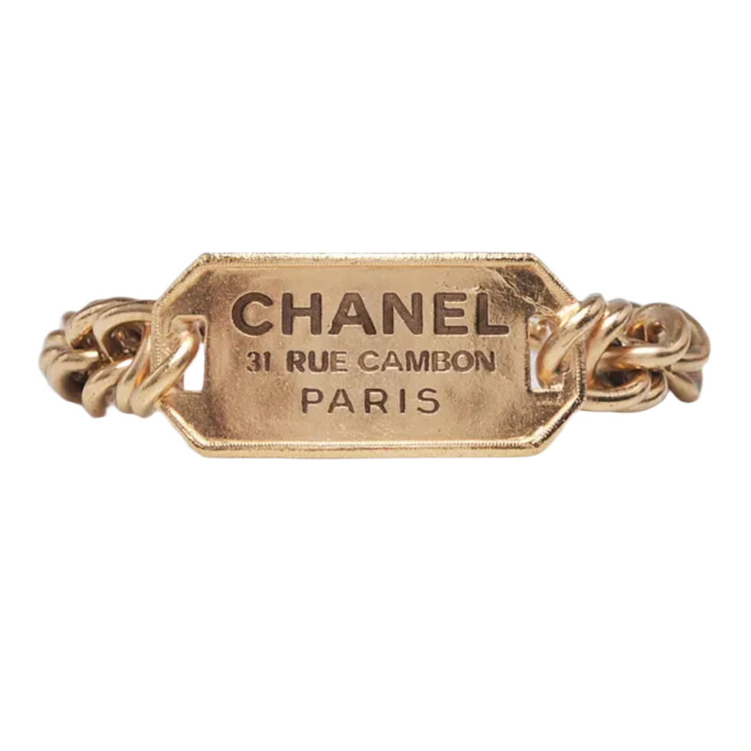 Chanel 'Gold-Tone' ID Link Bracelet