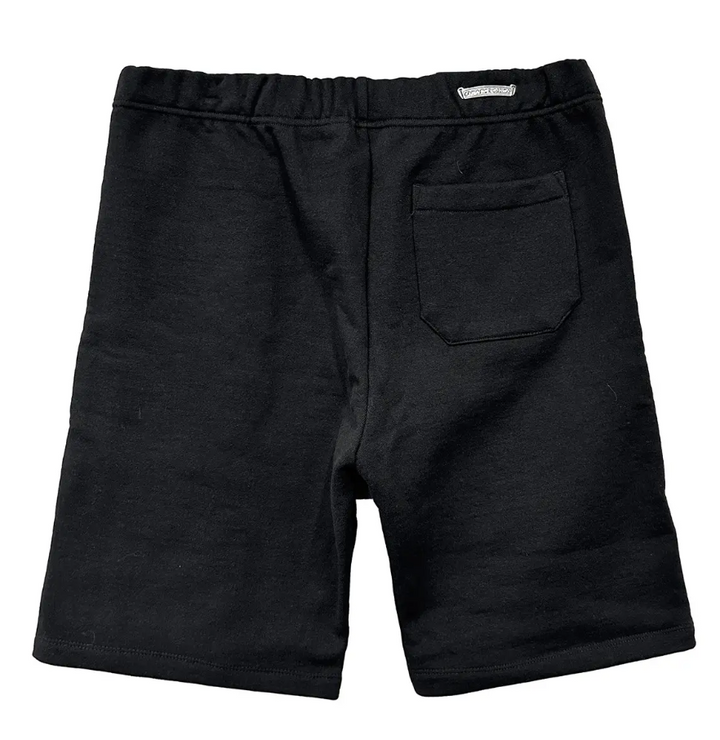 Chrome Hearts 'Triple Cross' Embroidered Black Sweat Shorts