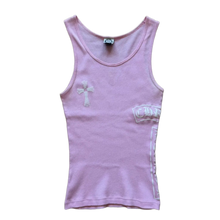 Chrome Hearts Vintage Women's 'Cross T Bar' Pink Tank Top