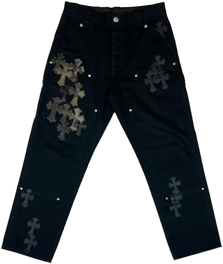 Chrome Hearts 'Camo/Black' Double Carpenter Pants