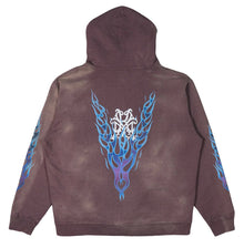 Kamiya 'Fire Distressed' Brown Zip Up