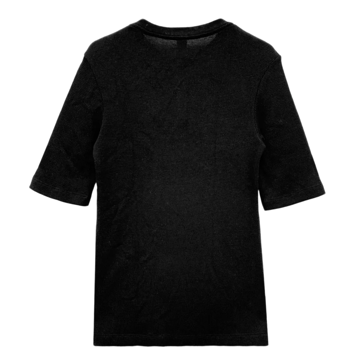Chrome Hearts 'Black' Embroidered Logo Short Sleeve Henley