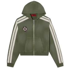 424 'Green' Crest Zip Up Hoodie