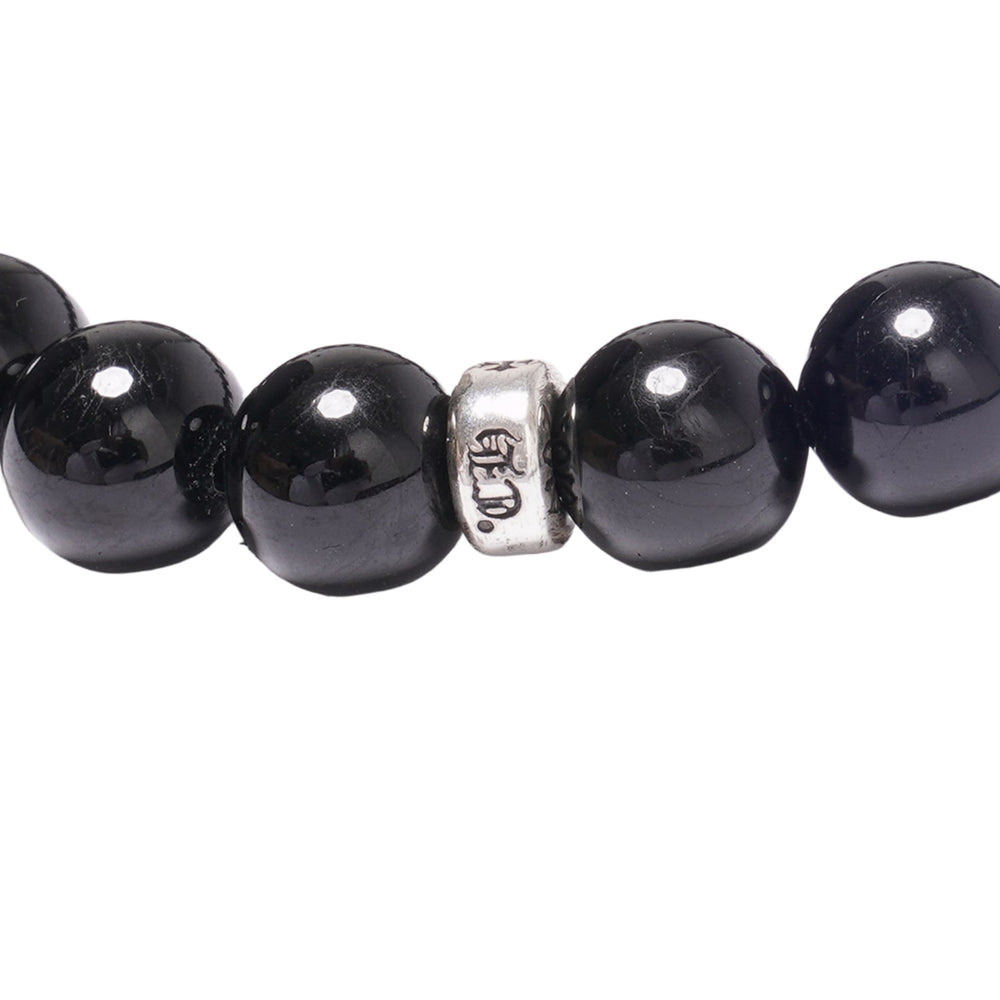 Chrome Hearts 'Floral Heart Pendant' Beaded Bracelet