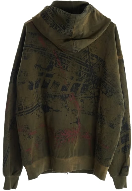 Emotional World 'Green' Afterwar Zip Up Hoodie