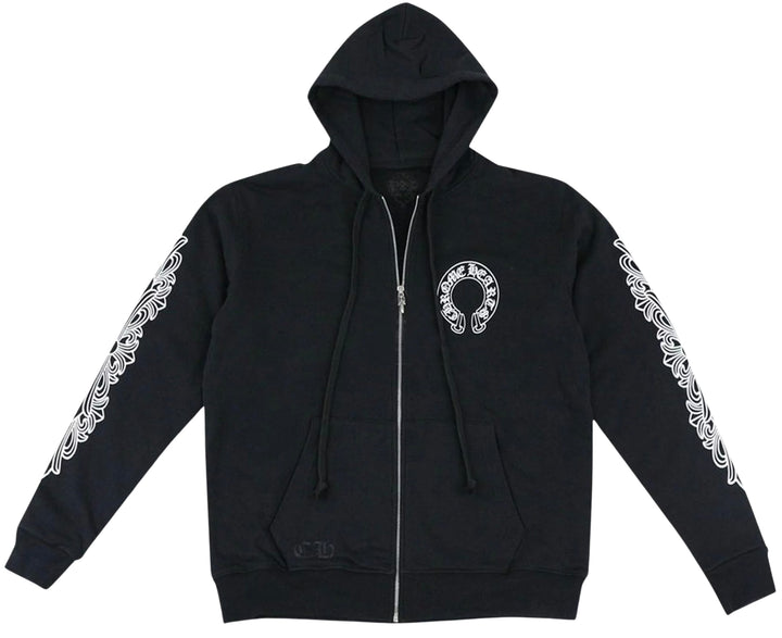 Chrome Hearts 'Horseshoe' Logo Black Zip Up
