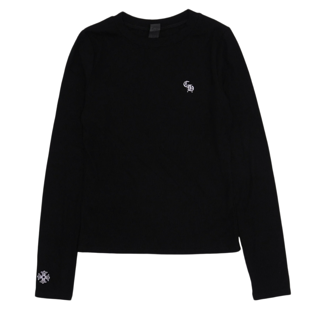Chrome Hearts Women's 'Black' Bad Seed Ribbed Longsleeve Shirt