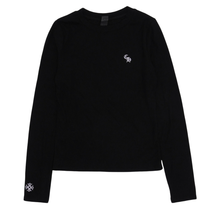 Chrome Hearts Women's 'Black' Bad Seed Ribbed Longsleeve Shirt