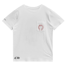 Chrome Hearts 'Red Horseshoe Logo' White Pocket Tee
