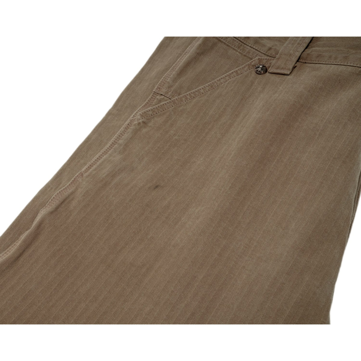 Chrome Hearts 'Tan' Herringbone Carpenter Pants