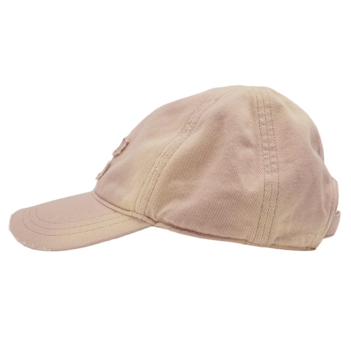 Miu Miu 'Tan & Yellow' Distressed Hat