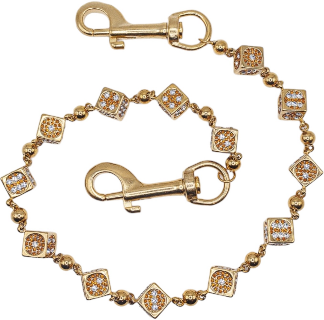 Starchain World 'Gold' 26.5in Dice Wallet Chain