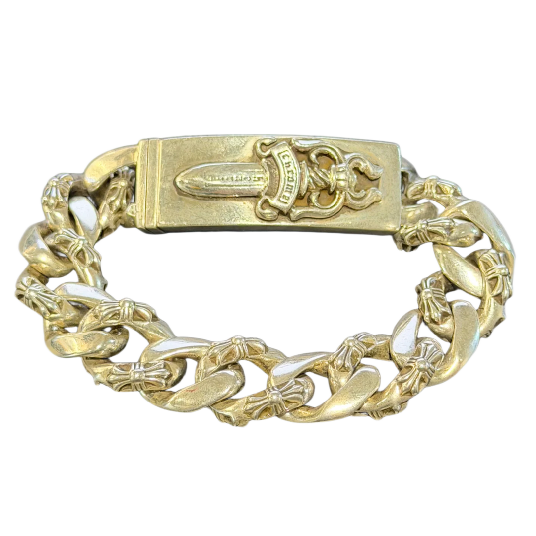 Chrome Hearts 'Fancy Link' Silver Dagger 13 Link Bracelet