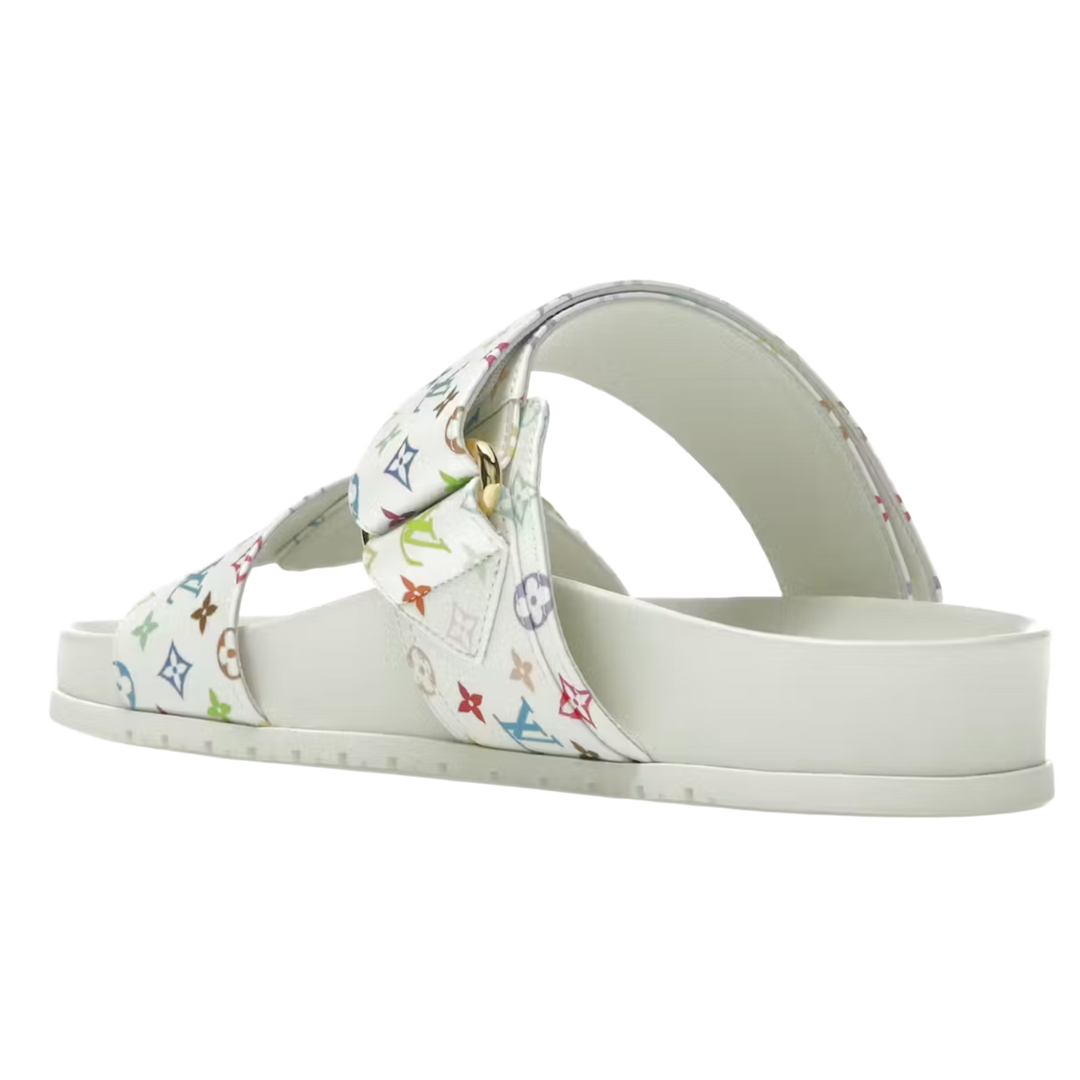 Louis Vuitton x Takashi Murakami 'White' Womens Mule
