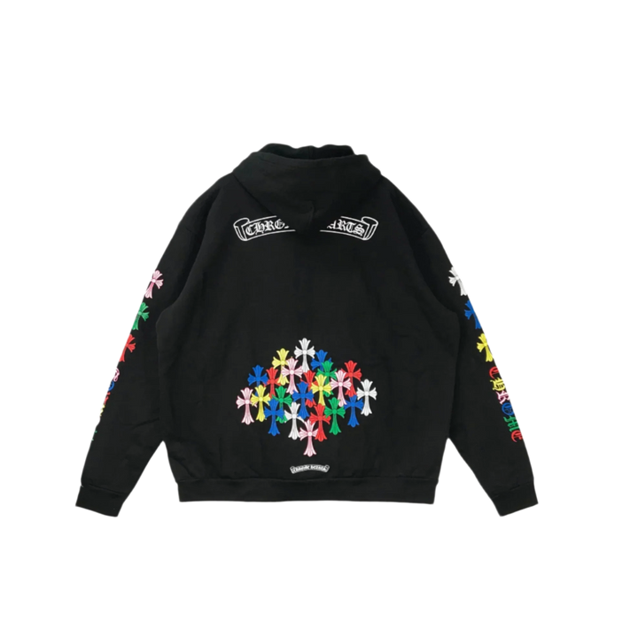 Chrome Hearts 'Scroll Cemetery' Multicolor Zip Up Hoodie