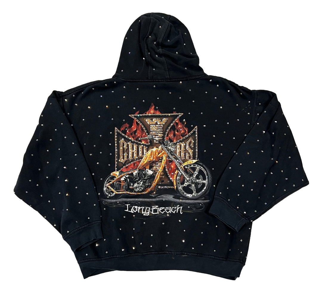 West Coast Choppers 'Long Beach' Rhinestone Hoodie