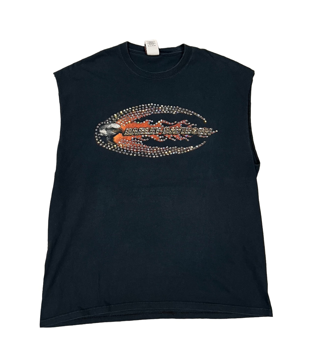 Harley Davidson 'Low Country' Rhinestone Vintage Cutoff