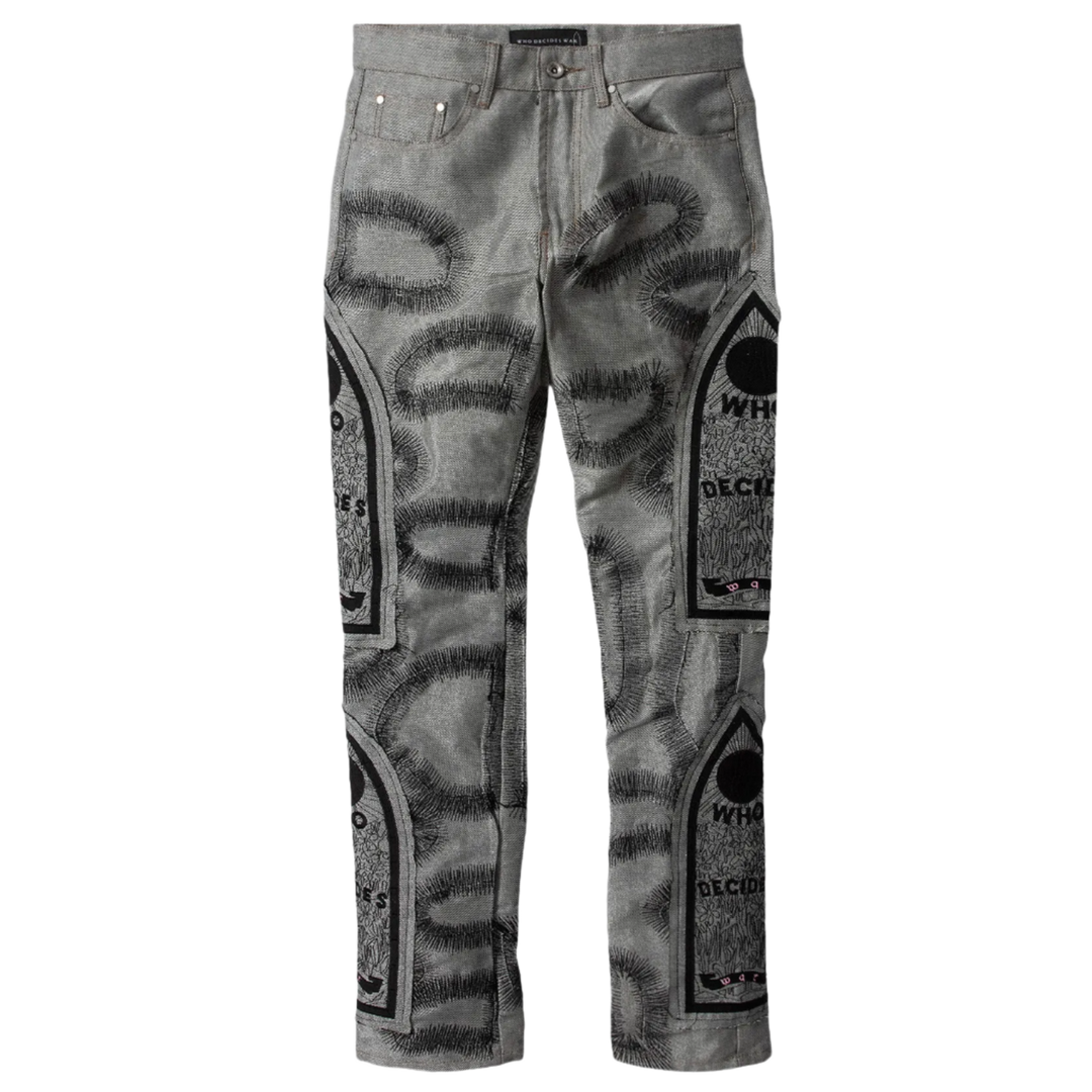 Who Decides War 'Silver' Chrome Fusion Jeans