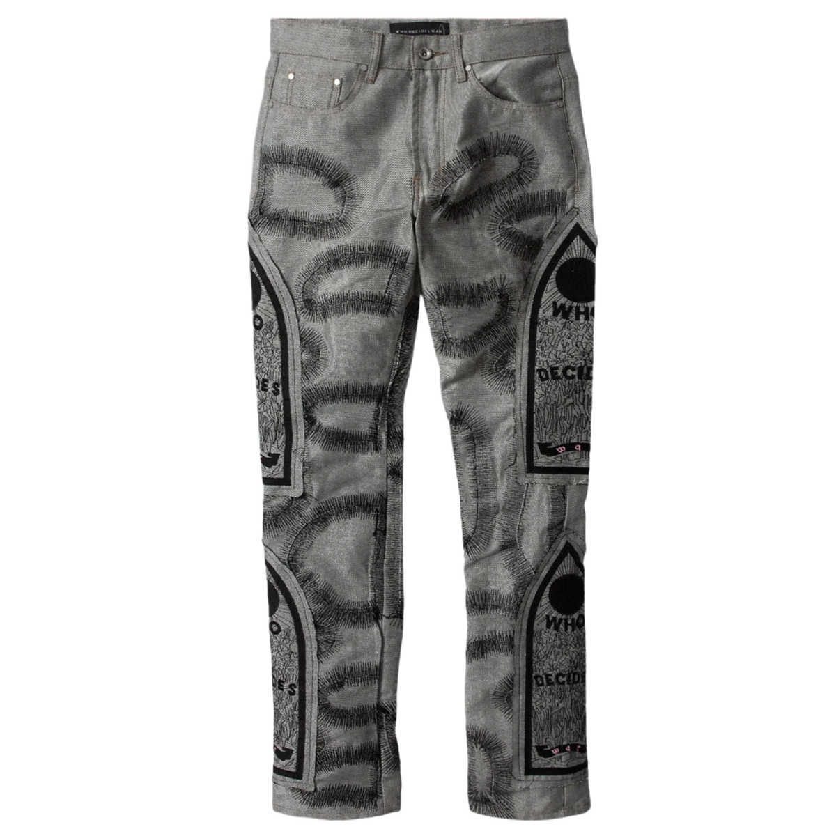 Who Decides War 'Silver' Chrome Fusion Jeans