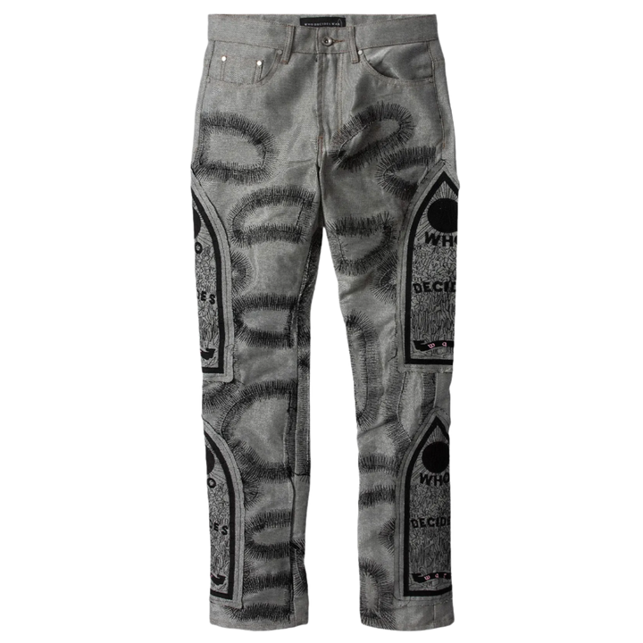 Who Decides War 'Silver' Chrome Fusion Jeans