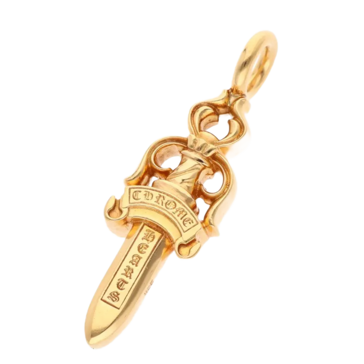 Chrome Hearts 22K Gold 'Double Dagger' Pendant