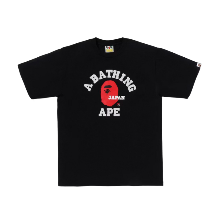 A Bathing Ape 'Black' Japan College Tee