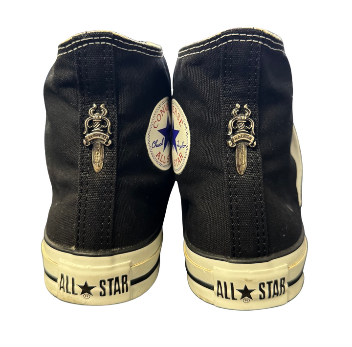Chrome Hearts 'Star Patch' High Top Converse