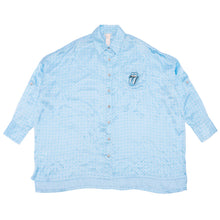 Chrome Hearts Rolling Stones Blue 'Silk' Button Up Shirt