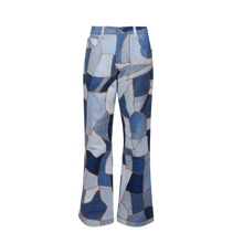 Earthling VIP 'Blue' Body Shop Patchwork Flare Jeans