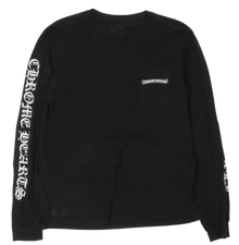 Chrome Hearts 'Scroll Logo' Black Longsleeve Tee