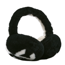 Chanel Sterling 'CC Black White' Ear Muffs