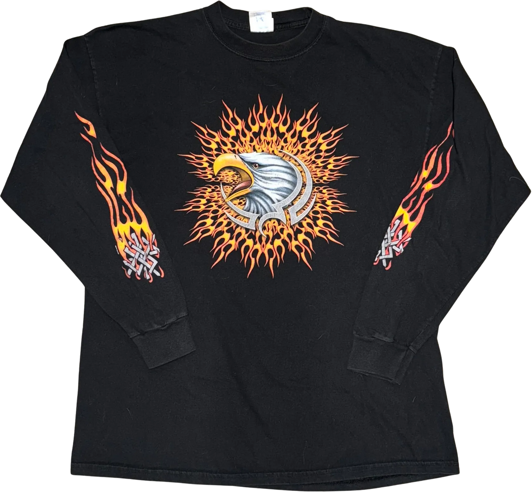 Harley Davidson 'Laughlin' Black Longsleeve Tee