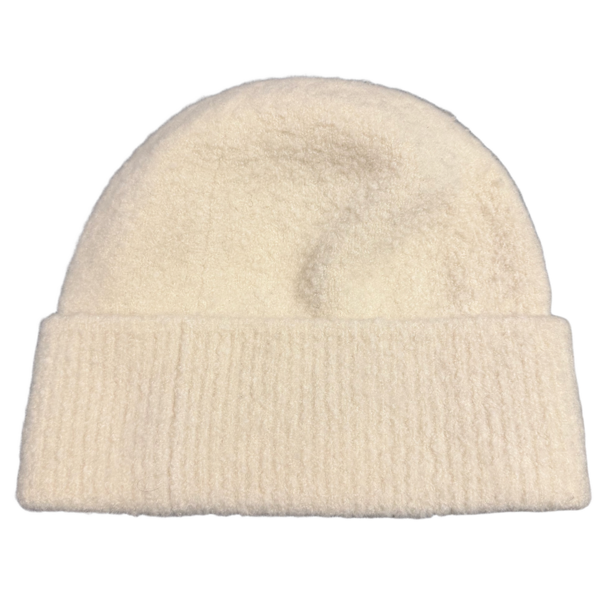 Chanel 'Ivory Cashmere' Silk Knit Logo Beanie