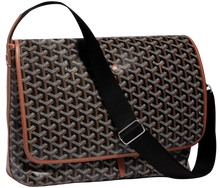 Goyard 'Capetien MM' Black/Tan Messenger Bag