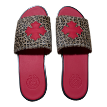 Chrome Hearts 'Cheetah/Red' Slides