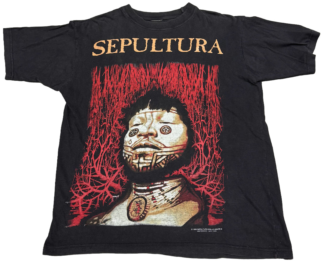 Sepultura 'Roots' Vintage Black Tee