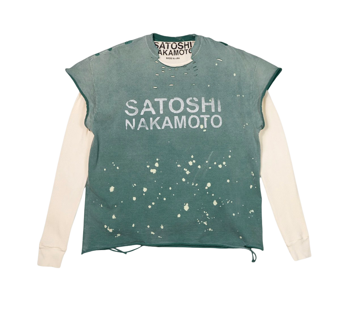 Satoshi Nakamoto 'Green' Luke Thermal Longsleeve