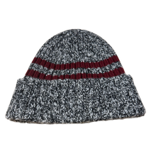 Chanel 'Maroon Stripe' Knit Beanie