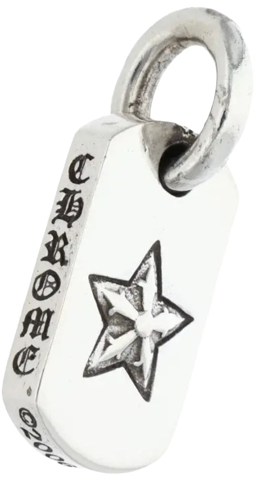 Chrome Hearts '5 Point Star' Mini Dog Tag Pendant