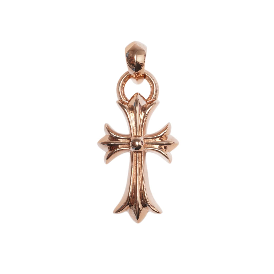 Chrome Hearts 22K Gold 'Cross' Pendant w Bale