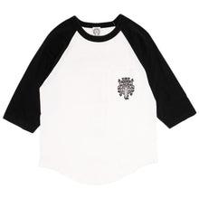 Chrome Hearts 'Black & White' Vine Dagger Raglan Baseball Tee