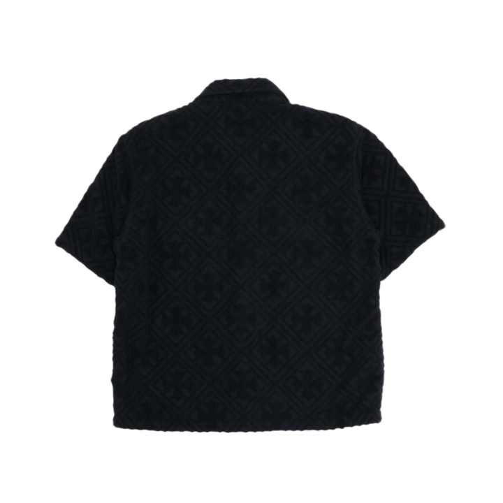 Chrome Hearts 'Terry Cloth' Black Button Up Towel Shirt