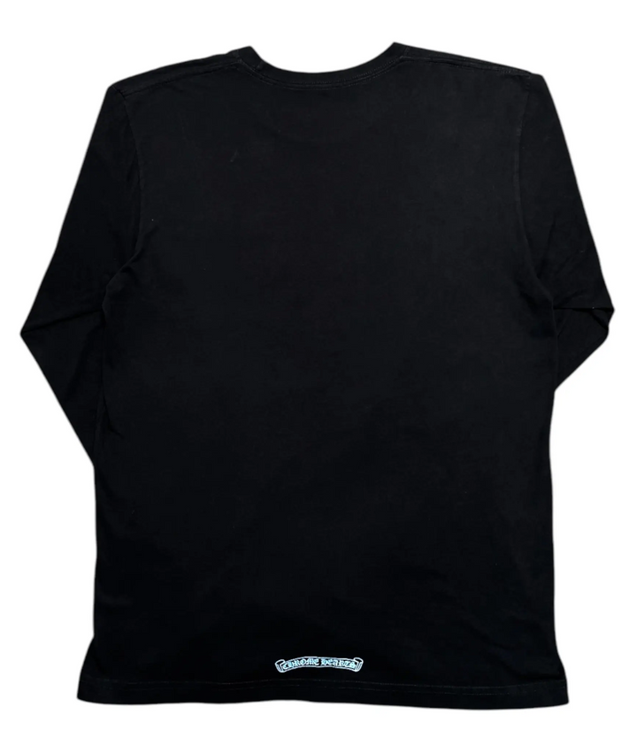Chrome Hearts 'Collar Logo' Black/Blue Longsleeve Tee