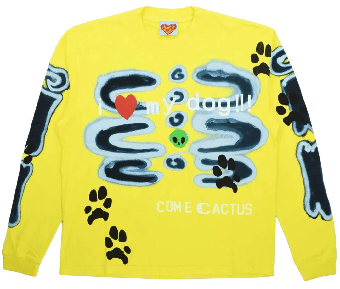 Cactus Plant Flea Market 'Complexcon Come Tees' Yellow Longsleeve